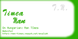 timea man business card